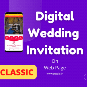 Digital Wedding Invitation - Classic (NFC Include)